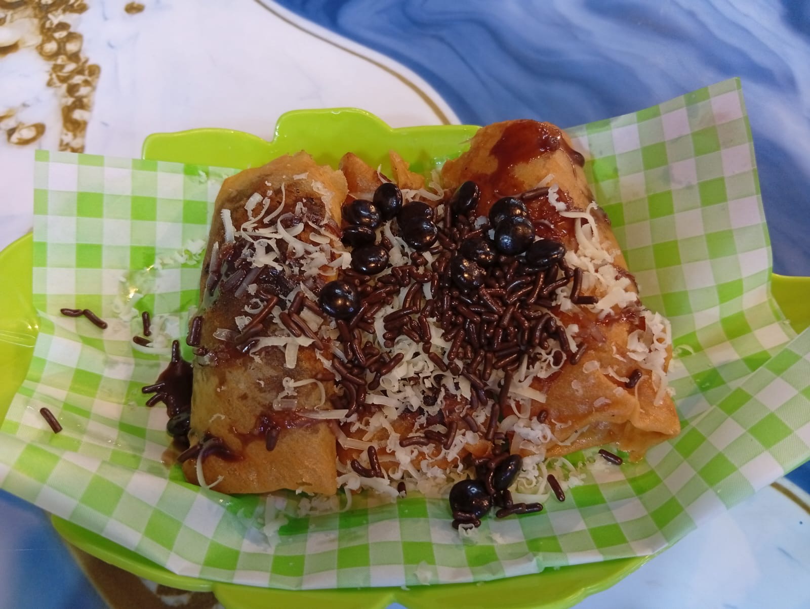 Piscok coklat keju